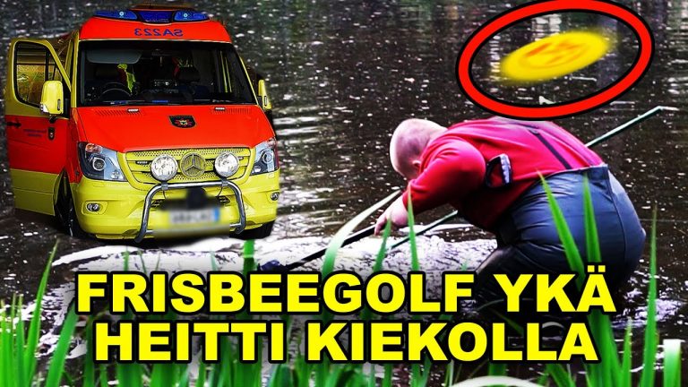 Frisbeegolf-kiekko kalastusonnettomuus pikkukuva