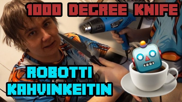 ROBOTTI KAHVINKEITIN 🤖 1000 DEGREE KNIFE ⚔️ DIY pikkukuva