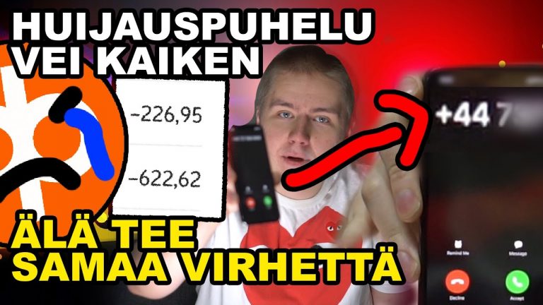 VASTASIN +44 HUIJAUSPUHELUUN - TILI TYHJENI.. ÄLÄ TEE SAMAA VIRHETTÄ! pikkukuva
