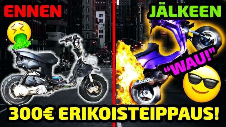 300€ erikoisteippaus skootteriin - Paulin Pelivideoiden mersun pikkuveli! pikkukuva